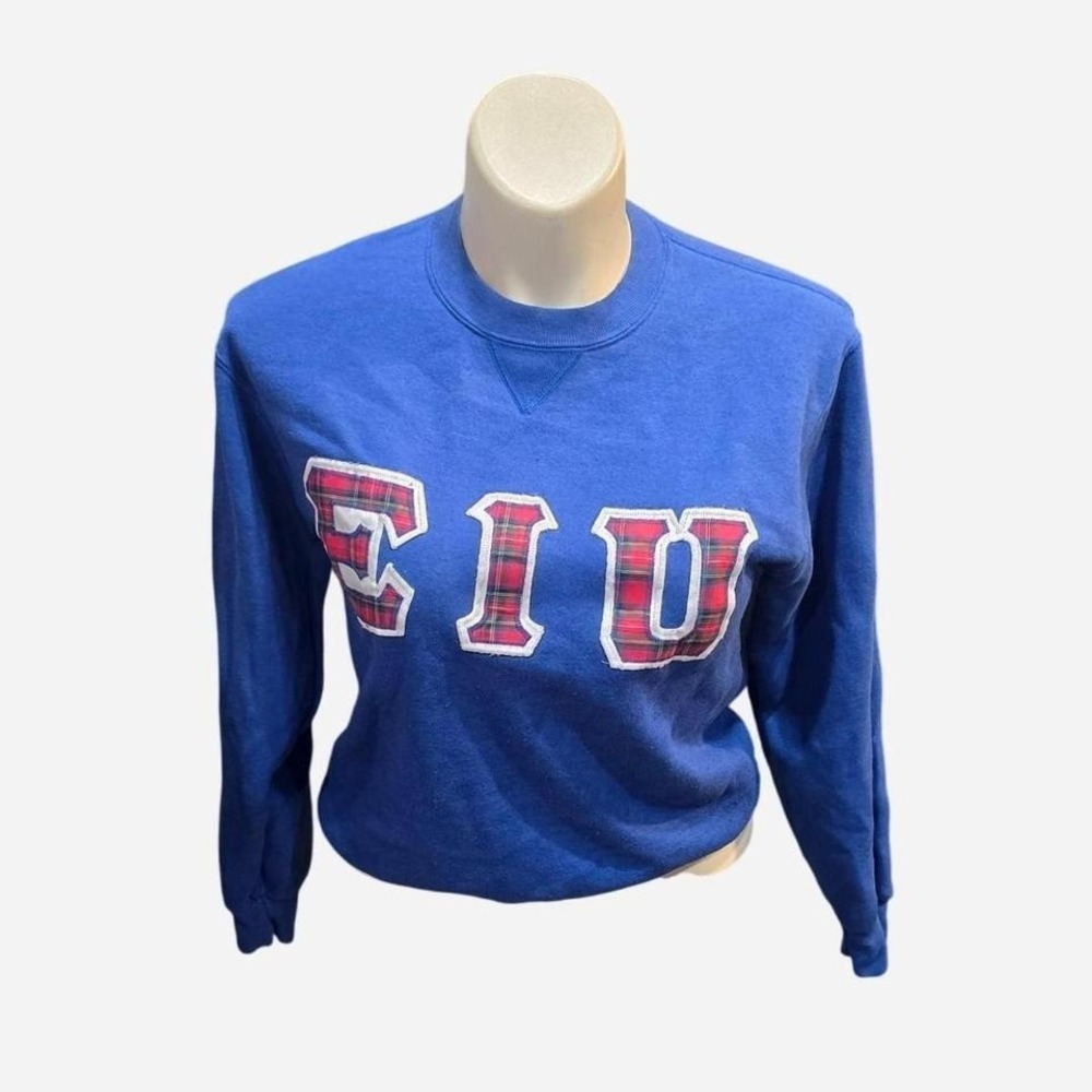 VINTAGE BLUE FRAT COLLEGE CREW NECK SIZE MEDIUM‎